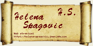 Helena Špagović vizit kartica